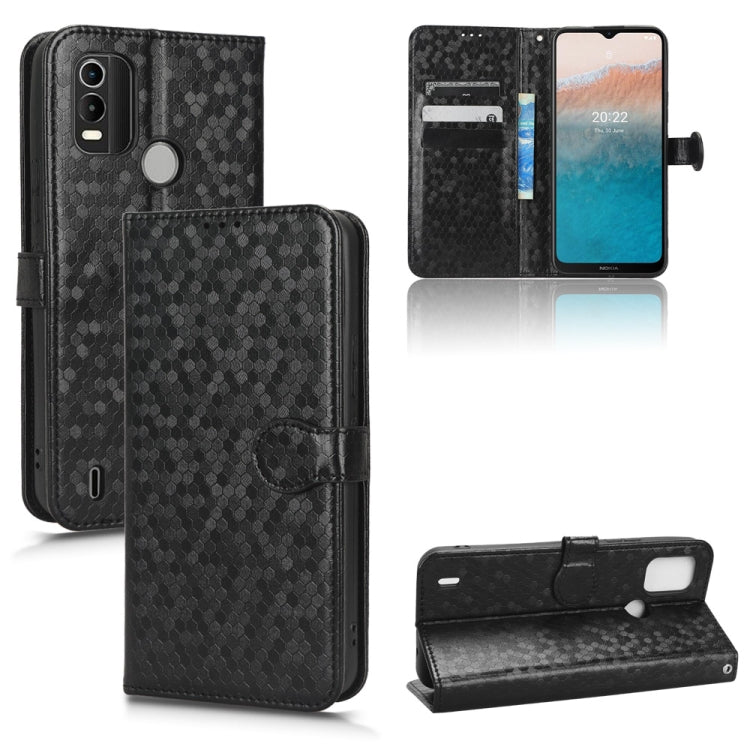 Honeycomb Dot Texture Leather Phone Case, For Oukitel WP18, For Nokia C21 Plus, For Nokia C200, For Nokia G21, For Nokia G60 5G, For Nokia C21