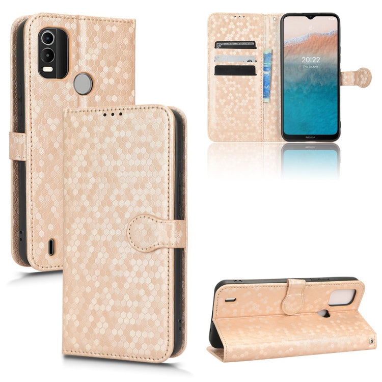 Honeycomb Dot Texture Leather Phone Case, For Oukitel WP18, For Nokia C21 Plus, For Nokia C200, For Nokia G21, For Nokia G60 5G, For Nokia C21