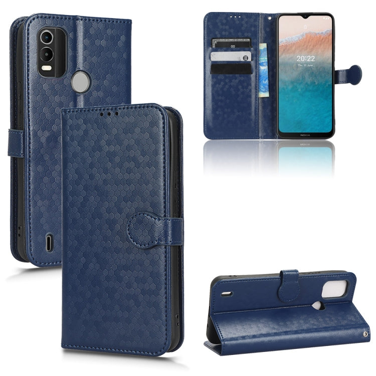 Honeycomb Dot Texture Leather Phone Case, For Oukitel WP18, For Nokia C21 Plus, For Nokia C200, For Nokia G21, For Nokia G60 5G, For Nokia C21