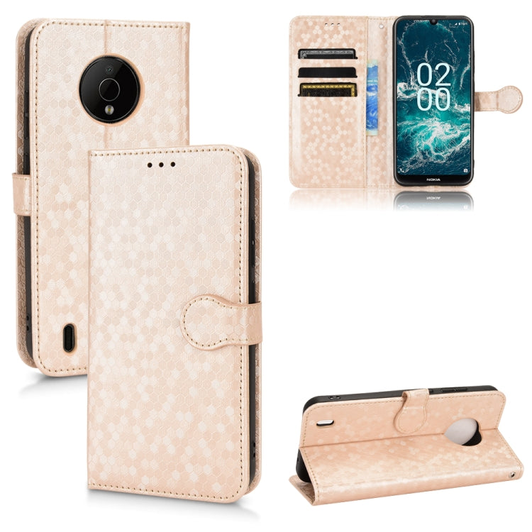 Honeycomb Dot Texture Leather Phone Case, For Oukitel WP18, For Nokia C21 Plus, For Nokia C200, For Nokia G21, For Nokia G60 5G, For Nokia C21