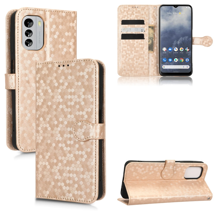 Honeycomb Dot Texture Leather Phone Case, For Oukitel WP18, For Nokia C21 Plus, For Nokia C200, For Nokia G21, For Nokia G60 5G, For Nokia C21