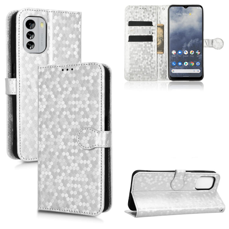 Honeycomb Dot Texture Leather Phone Case, For Oukitel WP18, For Nokia C21 Plus, For Nokia C200, For Nokia G21, For Nokia G60 5G, For Nokia C21