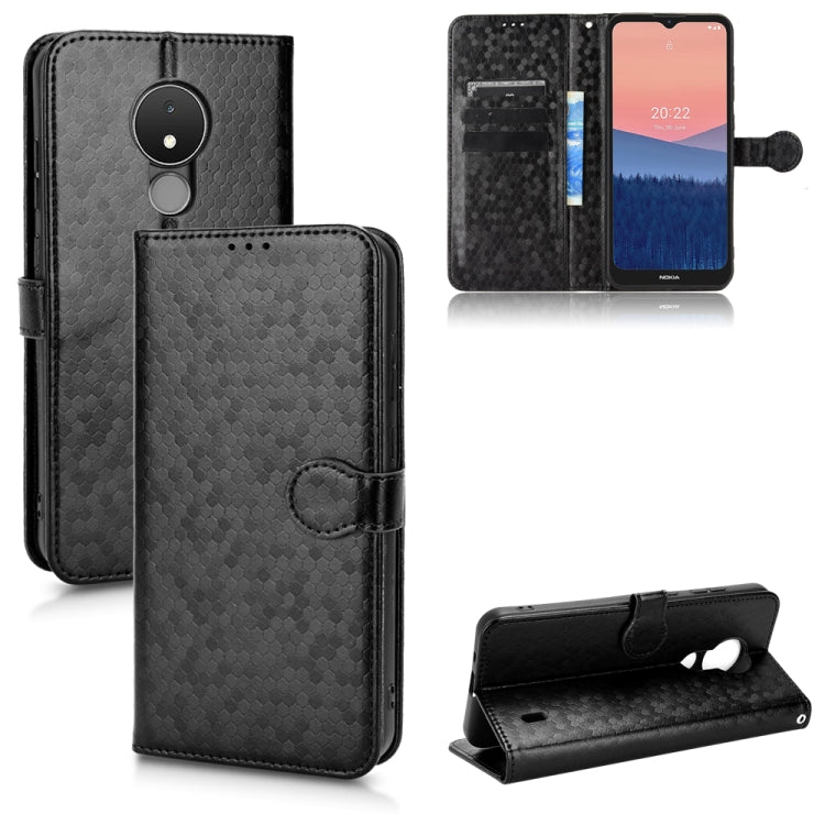 Honeycomb Dot Texture Leather Phone Case, For Oukitel WP18, For Nokia C21 Plus, For Nokia C200, For Nokia G21, For Nokia G60 5G, For Nokia C21