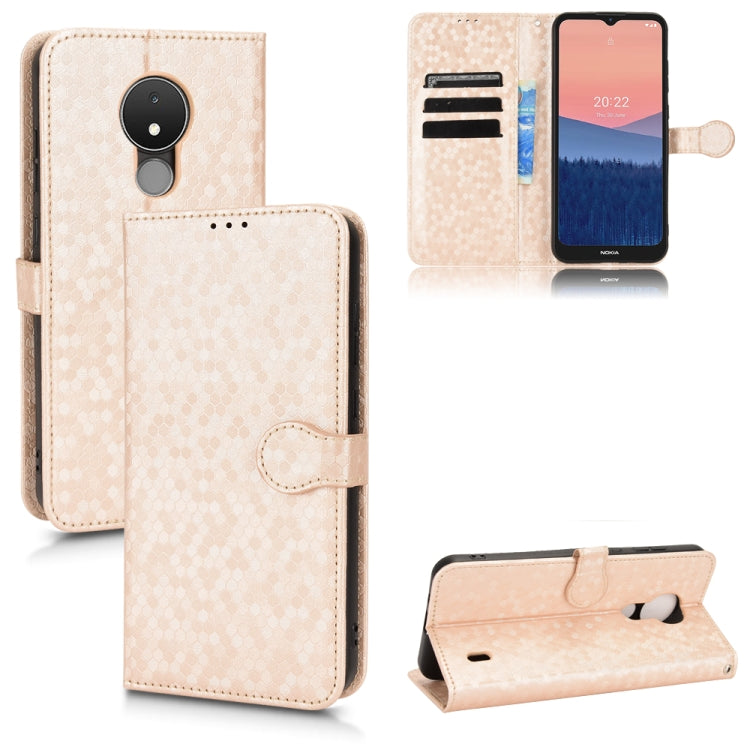 Honeycomb Dot Texture Leather Phone Case, For Oukitel WP18, For Nokia C21 Plus, For Nokia C200, For Nokia G21, For Nokia G60 5G, For Nokia C21