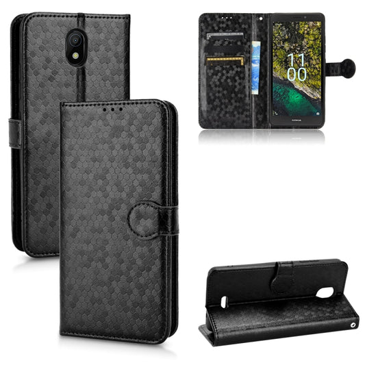 Honeycomb Dot Texture Leather Phone Case, For Nokia C100