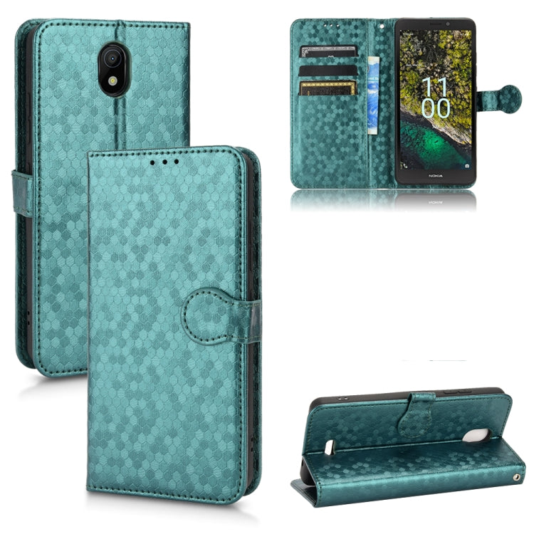 Honeycomb Dot Texture Leather Phone Case, For Nokia C100