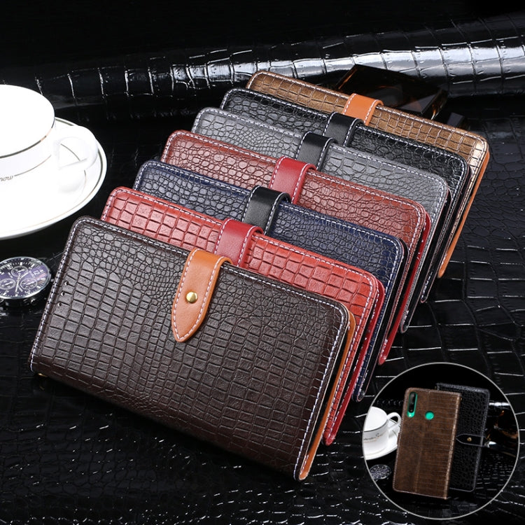 idewei Crocodile Texture Horizontal Flip Leather Case with Holder & Card Slots & Wallet