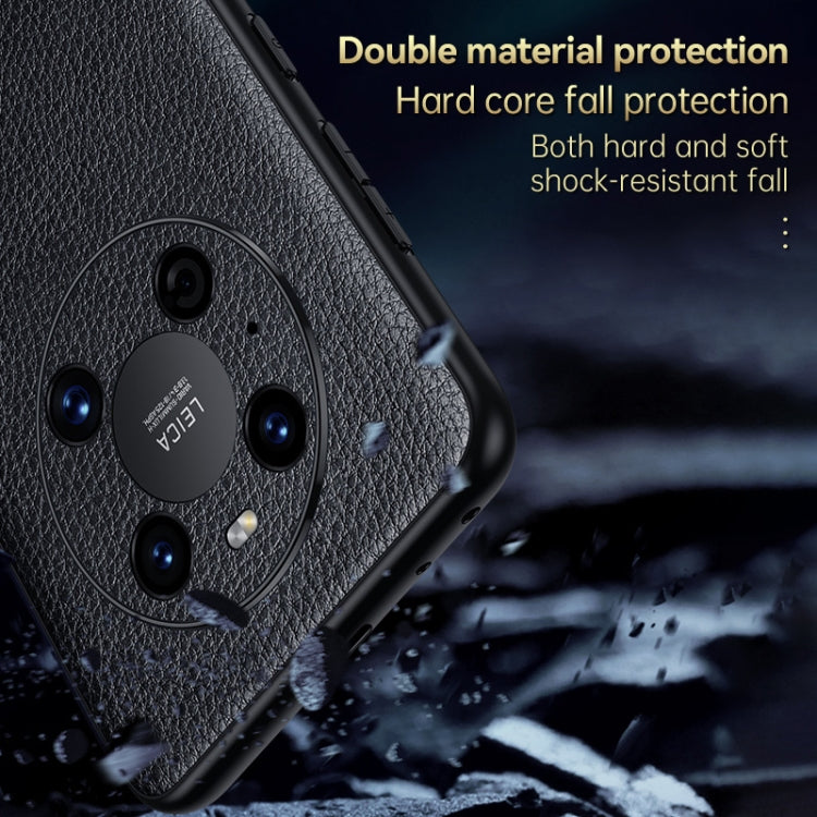 SULADA Invisible Bracket Leather Back Cover Phone Case