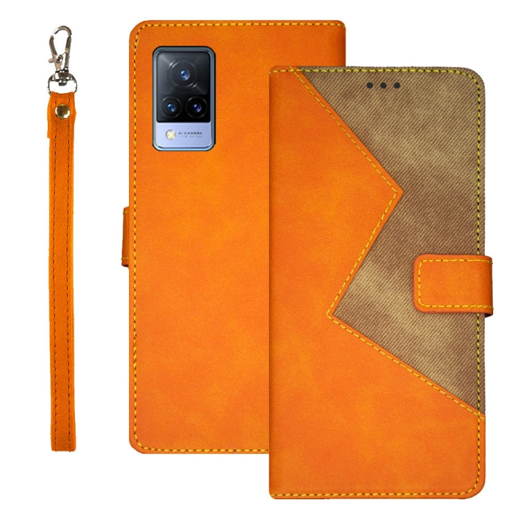 idewei Two-color Splicing Leather Phone Case, For vivo V21s, For ZTE Axon 30S, For ZTE Blade A72 4G, For Honor X40 GT