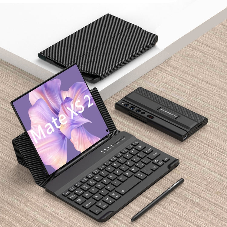 GKK Magnetic Folding Bluetooth Keyboard Leather Case with Pen, For Huawei Mate X2, For Huawei Mate Xs 2