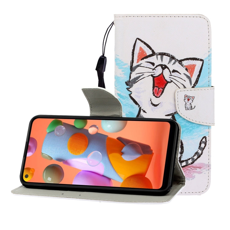 Colored Drawing Horizontal Flip Leather Case with Holder & Card Slot & Wallet, For Huawei Nova 5