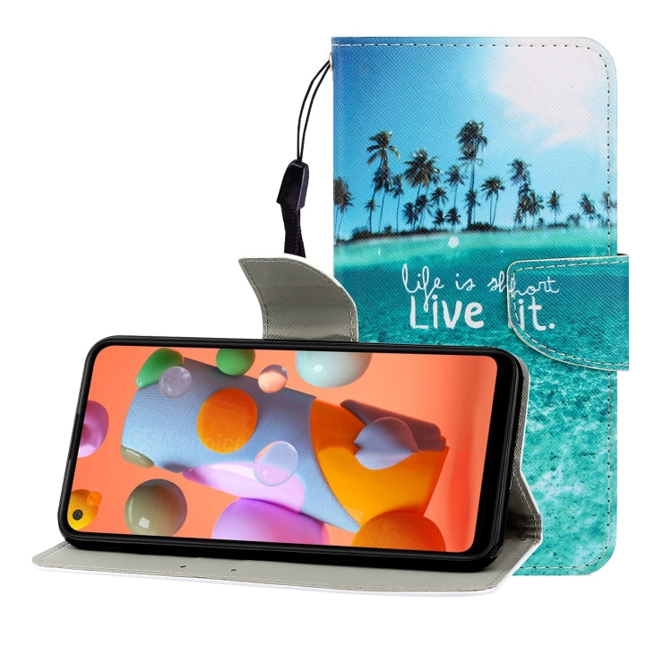 Colored Drawing Horizontal Flip Leather Case with Holder & Card Slot & Wallet, Series 3