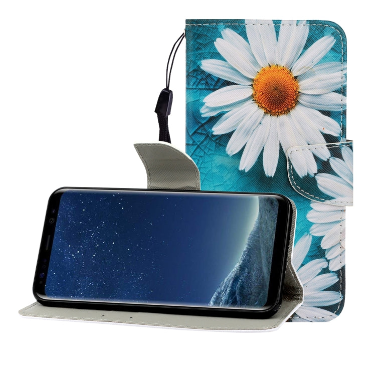 Colored Drawing Horizontal Flip Leather Case with Holder & Card Slot & Wallet, For Galaxy S8