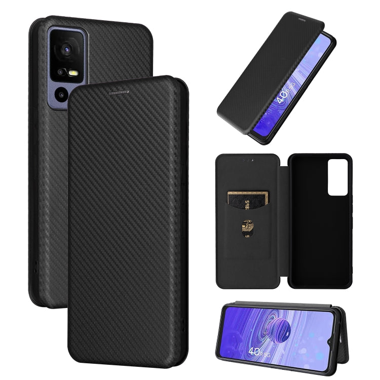 Carbon Fiber Texture Flip Leather Phone Case, Series 1