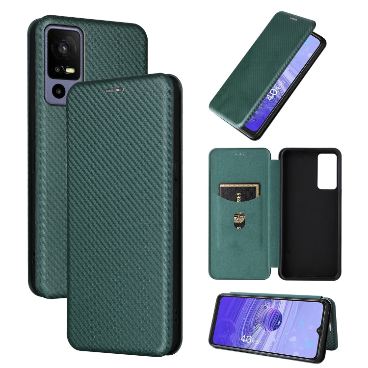 Carbon Fiber Texture Flip Leather Phone Case, Series 1