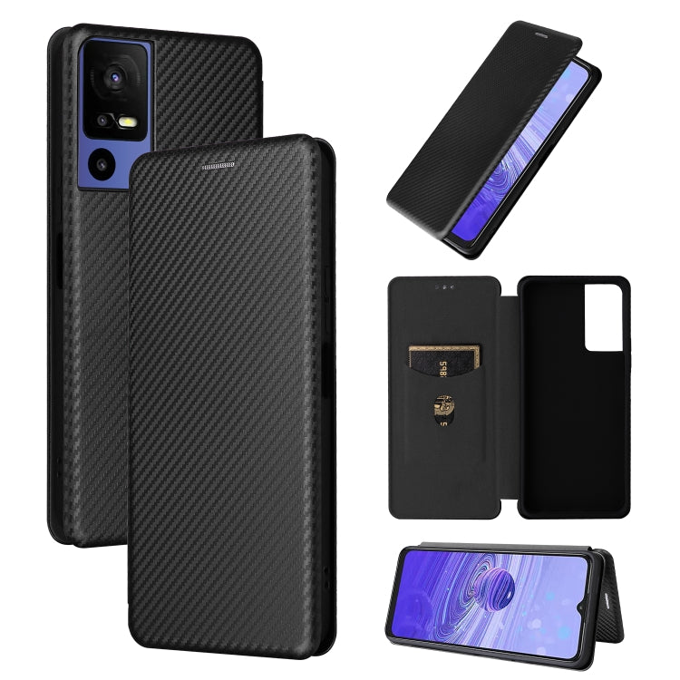 Carbon Fiber Texture Flip Leather Phone Case, Series 2