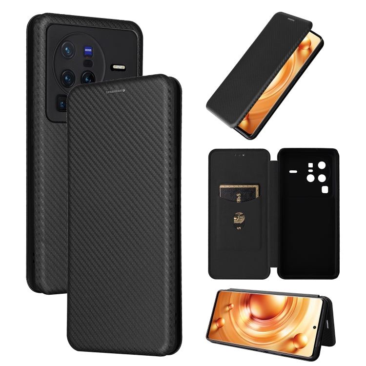 Carbon Fiber Texture Flip Leather Phone Case, Series 1