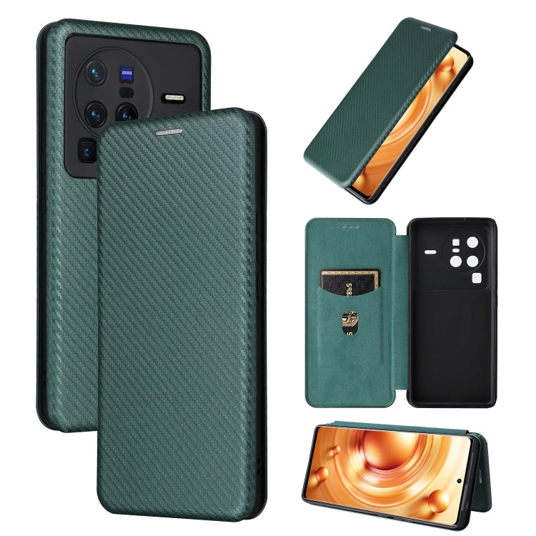 Carbon Fiber Texture Flip Leather Phone Case, Series 1