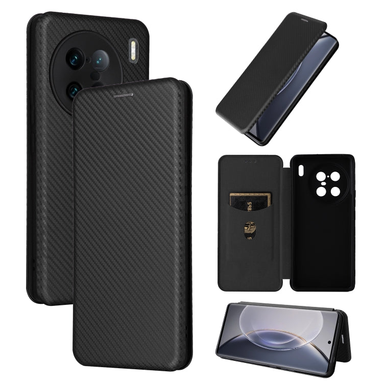 Carbon Fiber Texture Flip Leather Phone Case, Series 3