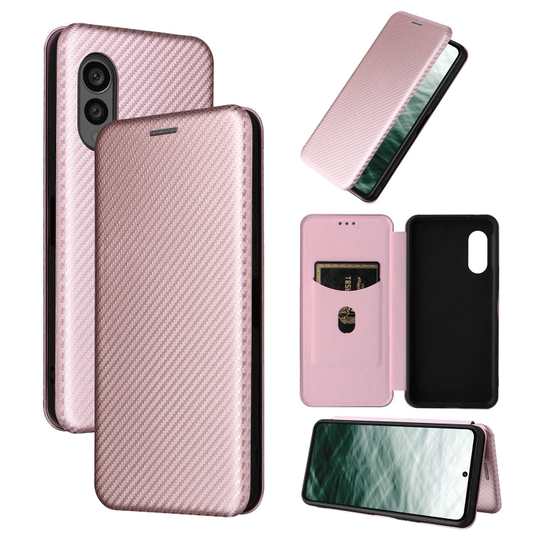 Carbon Fiber Texture Flip Leather Phone Case, Series 3