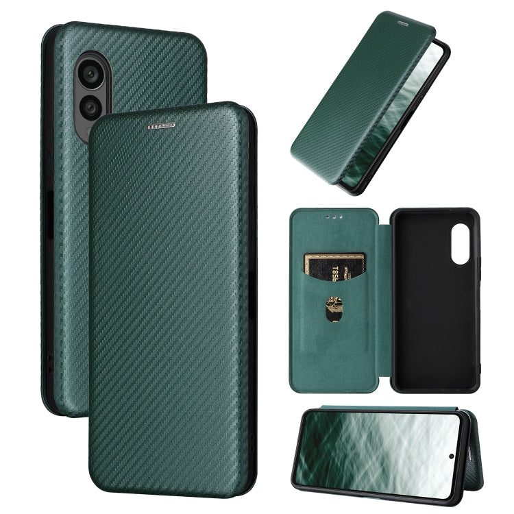 Carbon Fiber Texture Flip Leather Phone Case, Series 3