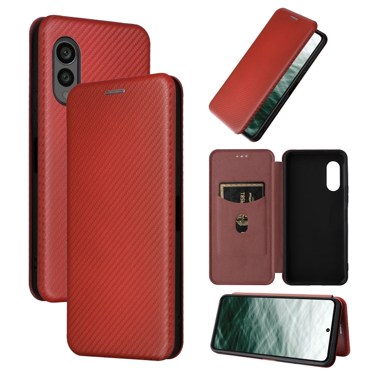 Carbon Fiber Texture Flip Leather Phone Case, Series 3