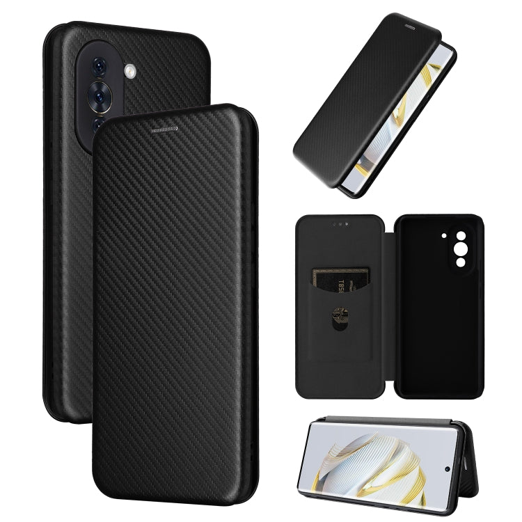 Carbon Fiber Texture Flip Leather Phone Case, Series 2