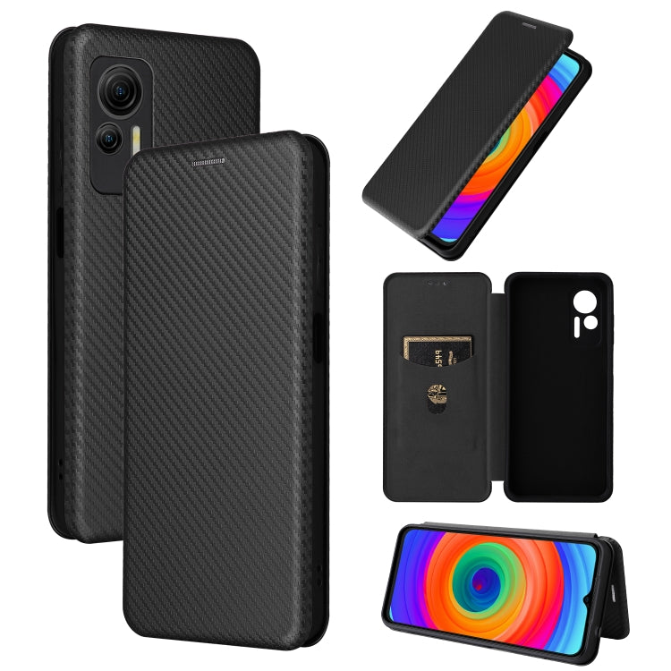 Carbon Fiber Texture Flip Leather Phone Case, Series 1