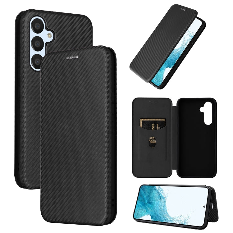 Carbon Fiber Texture Flip Leather Phone Case, Series 2