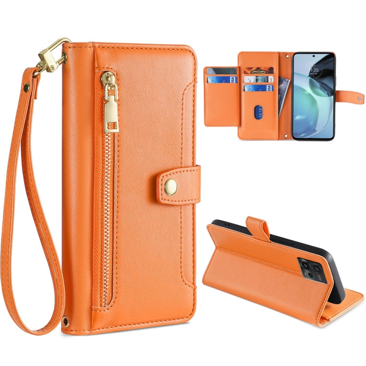 Sheep Texture Cross-body Zipper Wallet Leather Phone Case, Series 1