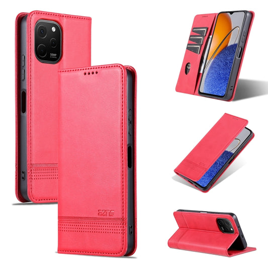 AZNS Magnetic Calf Texture Flip Leather Phone Case, For Huawei Enjoy 50z, For Huawei nova Y61, For Xiaomi Redmi K60 / K60 Pro