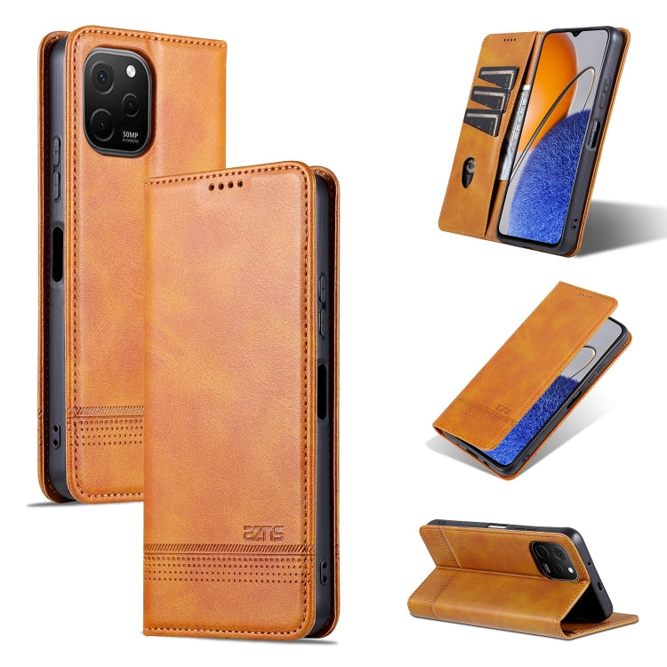 AZNS Magnetic Calf Texture Flip Leather Phone Case, For Huawei Enjoy 50z, For Huawei nova Y61, For Xiaomi Redmi K60 / K60 Pro