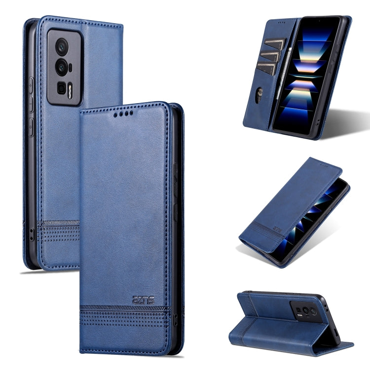 AZNS Magnetic Calf Texture Flip Leather Phone Case, For Huawei Enjoy 50z, For Huawei nova Y61, For Xiaomi Redmi K60 / K60 Pro