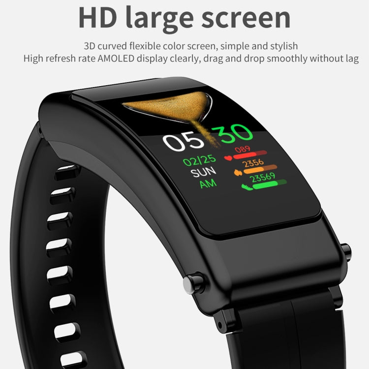 K50 1.08 inch Steel Band Earphone Detachable IP67 Waterproof Smart Watch Support Bluetooth Call