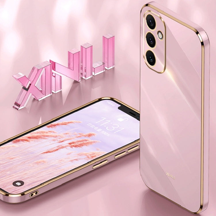 XINLI Straight Edge 6D Electroplate TPU Phone Case, For Samsung Galaxy A34 5G