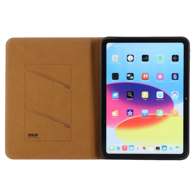 GEBEI Silk Texture Flip Tablet Leather Case