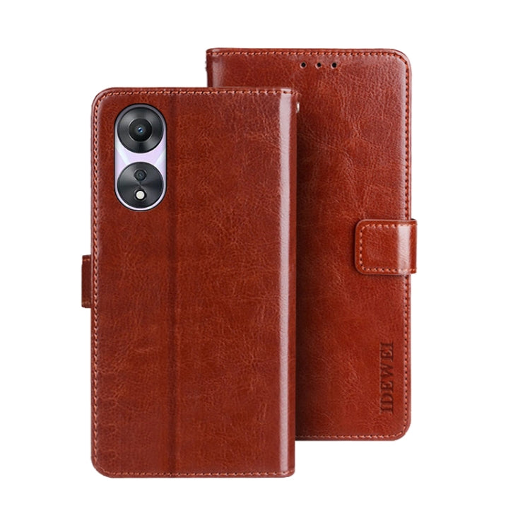 idewei Crazy Horse Texture Leather Phone Case with Holder, Series 3