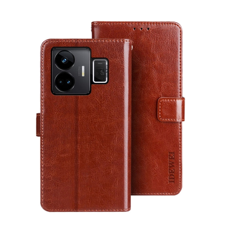 idewei Crazy Horse Texture Leather Phone Case with Holder, Series 2