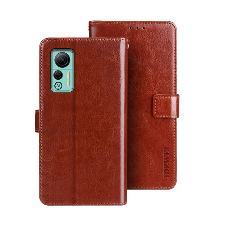 idewei Crazy Horse Texture Leather Phone Case with Holder, Series 2