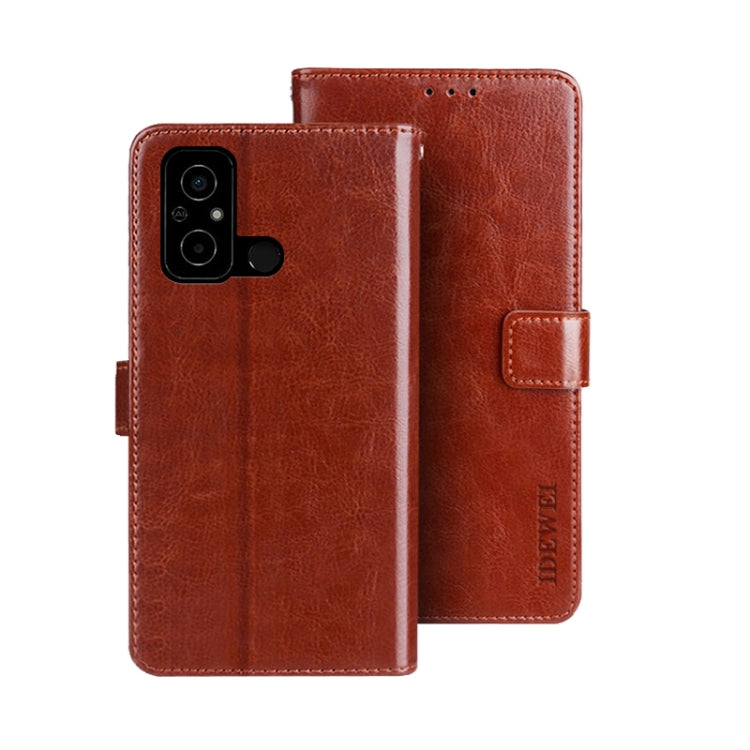 idewei Crazy Horse Texture Leather Phone Case with Holder, Series 2