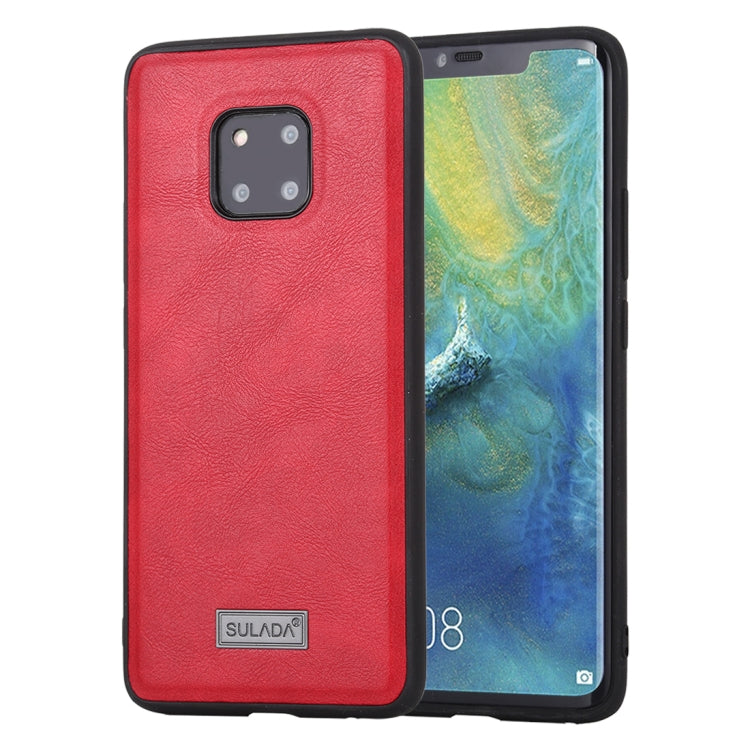 SULADA Shockproof TPU + Handmade Leather Protective Case, For Huawei Mate 20, For Huawei Mate 20 Pro, For Huawei P40, For Huawei P40 Pro, For Samsung Galaxy S20, For Samsung Galaxy S20 Plus, For Samsung Galaxy S20 Ultra