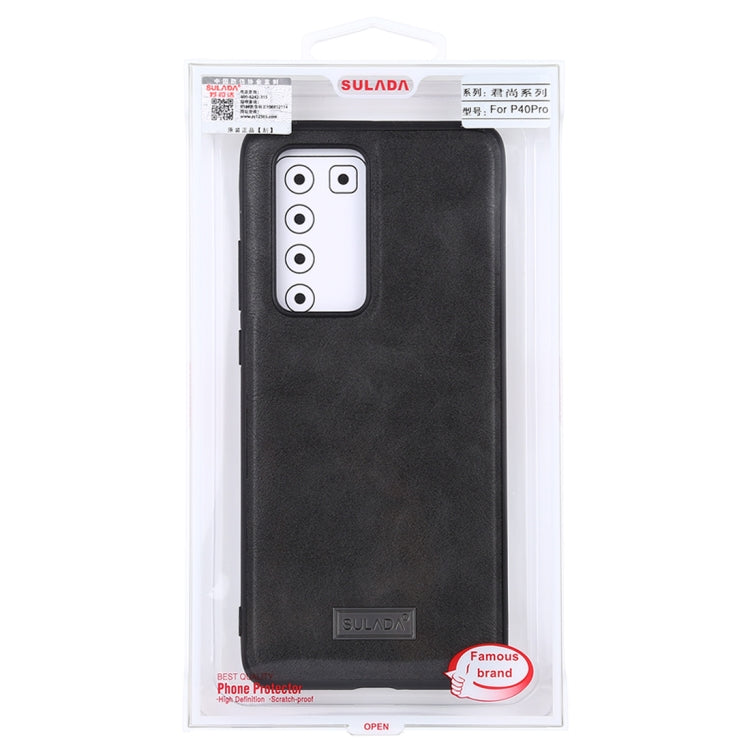 SULADA Shockproof TPU + Handmade Leather Protective Case