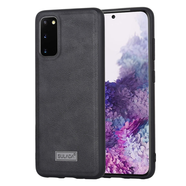 SULADA Shockproof TPU + Handmade Leather Protective Case, For Huawei Mate 20, For Huawei Mate 20 Pro, For Huawei P40, For Huawei P40 Pro, For Samsung Galaxy S20, For Samsung Galaxy S20 Plus, For Samsung Galaxy S20 Ultra