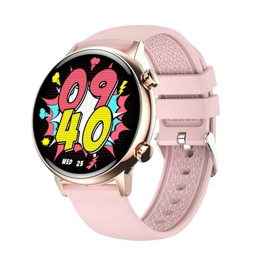 HK39 1.1 inch Smart Silicone Strap Watch Supports Bluetooth Call/Blood Oxygen Monitoring, Silicone Strap (Pink), Silicone Strap (Red), Silicone Strap (White), Silicone Strap (Black)