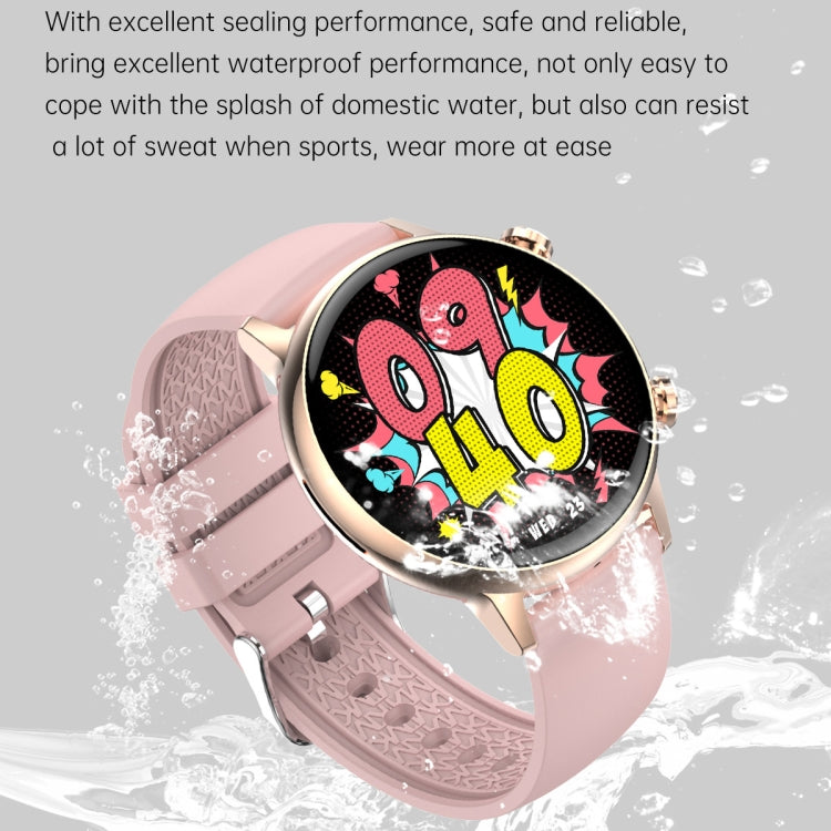 HK39 1.1 inch Smart Silicone Strap Watch Supports Bluetooth Call/Blood Oxygen Monitoring, Silicone Strap (Pink), Silicone Strap (Red), Silicone Strap (White), Silicone Strap (Black)