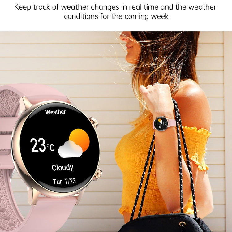 HK39 1.1 inch Smart Silicone Strap Watch Supports Bluetooth Call/Blood Oxygen Monitoring