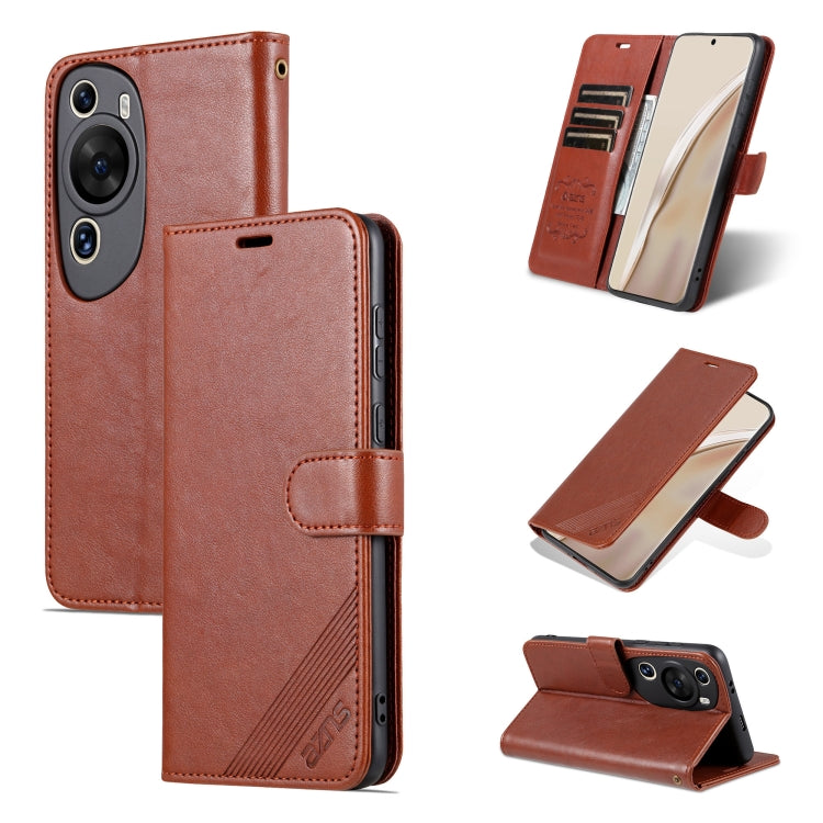 AZNS Sheepskin Texture Flip Leather Phone Case, For Huawei P60 Art, For Huawei P60 / P60 Pro