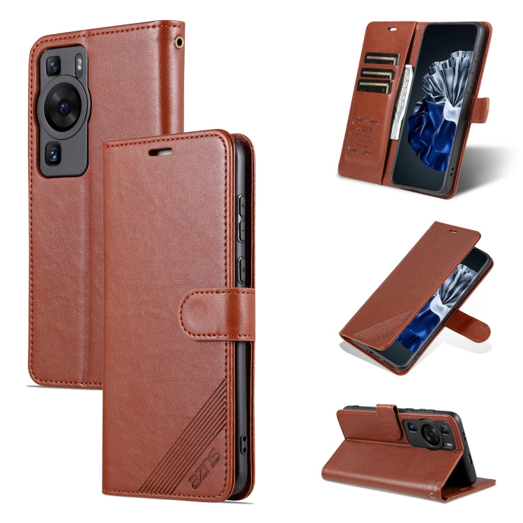 AZNS Sheepskin Texture Flip Leather Phone Case, For Huawei P60 Art, For Huawei P60 / P60 Pro