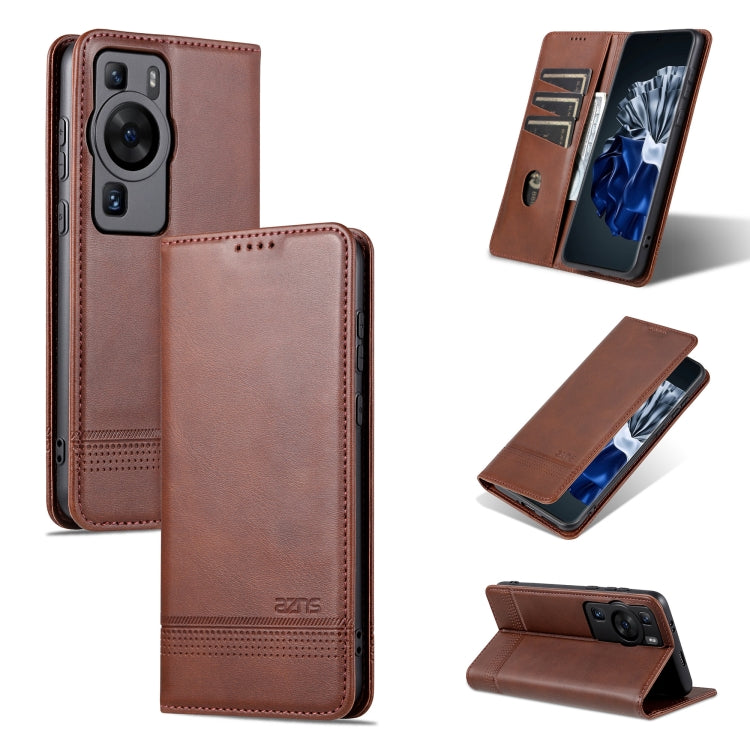 AZNS Magnetic Calf Texture Flip Leather Phone Case