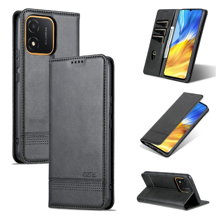 AZNS Magnetic Calf Texture Flip Leather Phone Case, For Huawei P60 / P60 Pro, For Honor X5